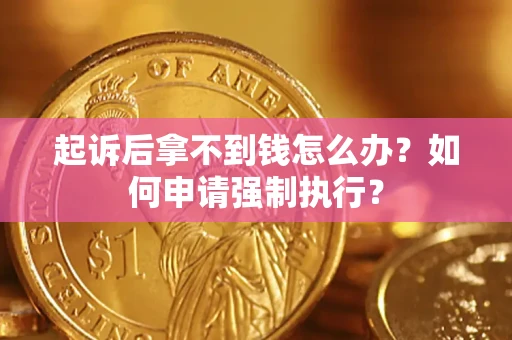 北京起诉后拿不到钱怎么办？如何申请强制执行？