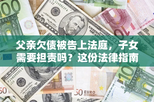 北京父亲欠债被告上法庭，子女需要担责吗？这份法律指南必须看完
