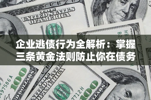 北京企业逃债行为全解析：掌握三条黄金法则防止你在债务乱局中“踩雷”